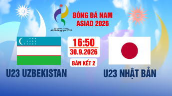 U23 Uzbekistan vs U23 Nhật Bản Bóng đá nam Asiad 2026