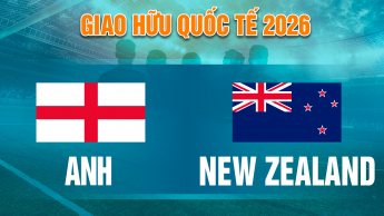 Anh vs New Zealand Giao Hữu Quốc Tế 2026