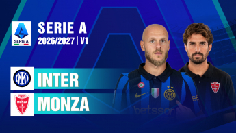 Inter vs Monza Vòng 1 Serie A 2026/27