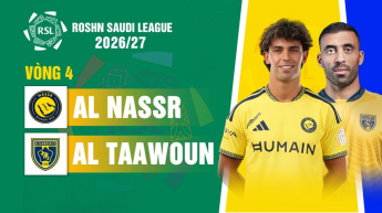 Al Nassr vs Al Taawoun Vòng 4 Roshn Saudi League 2026/27