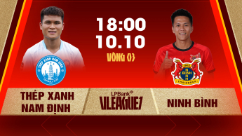 Thép Xanh Nam Định vs Ninh Bình LPBank V.League 1-2026/27