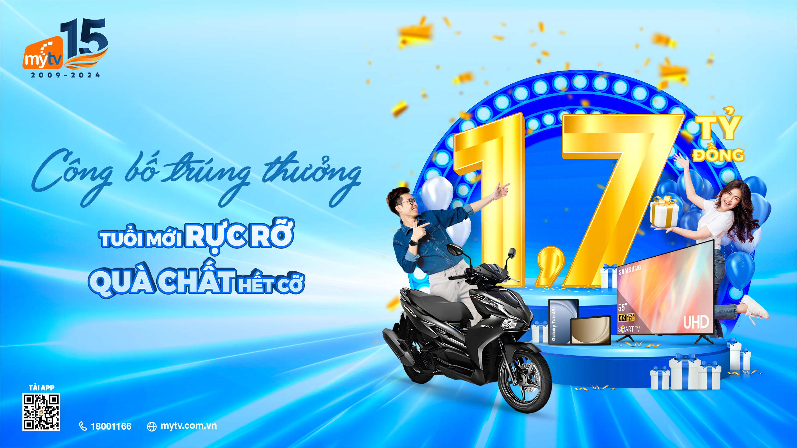 Công bố kết quả chương trình “Tuổi mới rực rỡ - Quà chất hết cỡ”