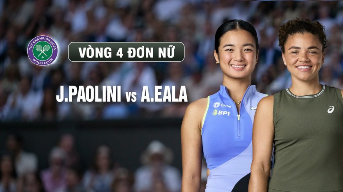 J.Paolini vs A.Eala Vòng 4 Ngày 8 Wimbledon 2026