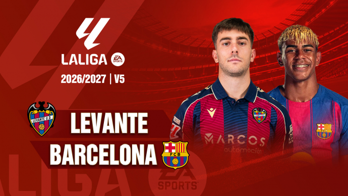 Levante vs Barcelona Vòng 5 Laliga 2026/27