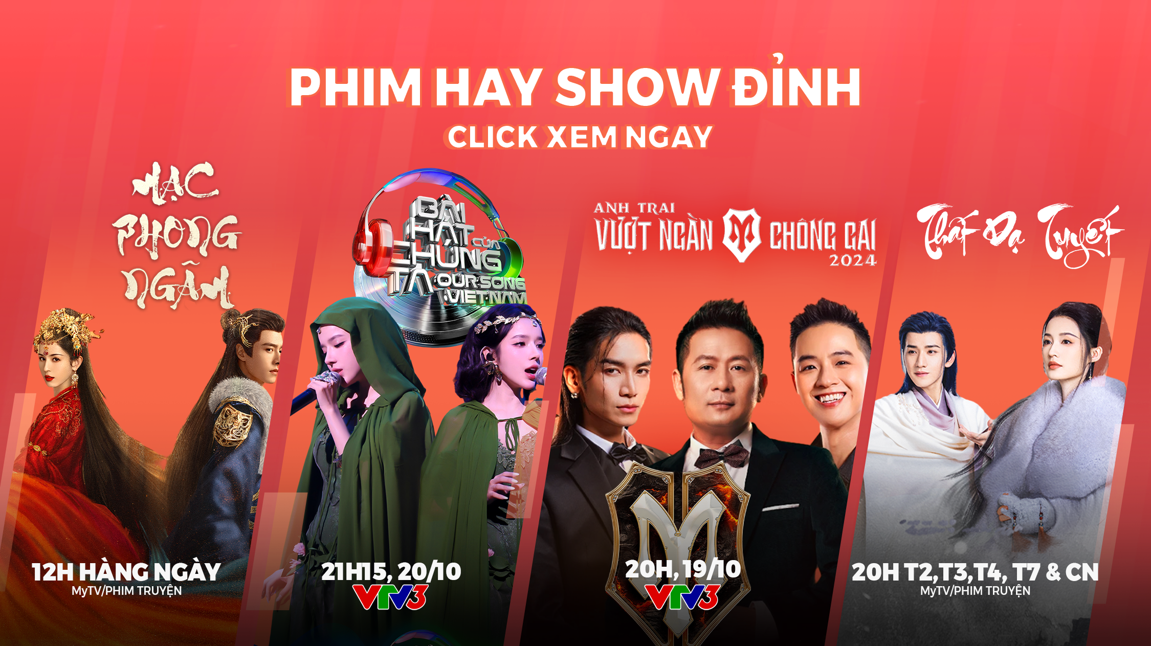 Top 2 phim truyền hình và show giải trí cuối tuần này